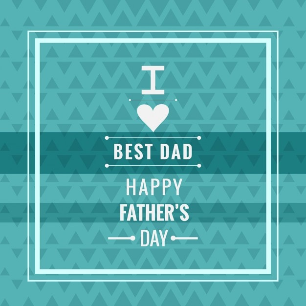 Modern turquoise fathers day background