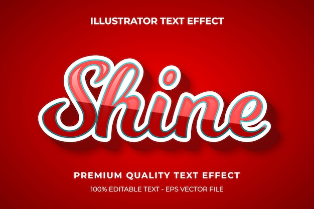Premium Vector | Modern vibrant 3d text effect. editable font style premium