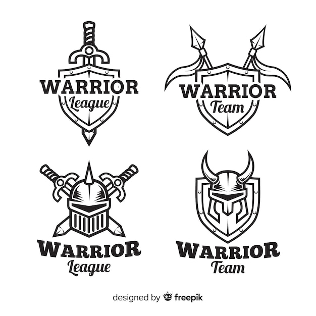 Download Free Modern Warrior Sports Logo Collection Free Vector Use our free logo maker to create a logo and build your brand. Put your logo on business cards, promotional products, or your website for brand visibility.