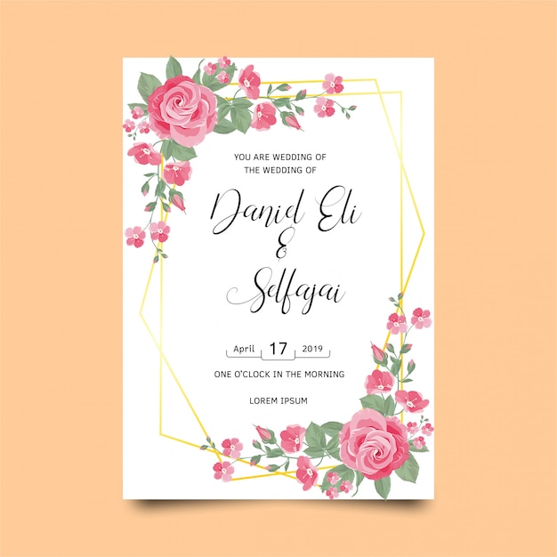 Premium Vector Modern Wedding Invitation Templates