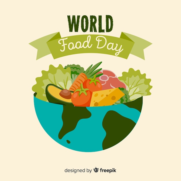 Free Vector | Modern world food day background