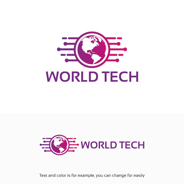 Download Free Modern World Tech Logo Designs Template With Map Symbol Premium Use our free logo maker to create a logo and build your brand. Put your logo on business cards, promotional products, or your website for brand visibility.