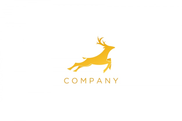 Download Free Modern Yellow Running Deer Logo Premium Vector Use our free logo maker to create a logo and build your brand. Put your logo on business cards, promotional products, or your website for brand visibility.