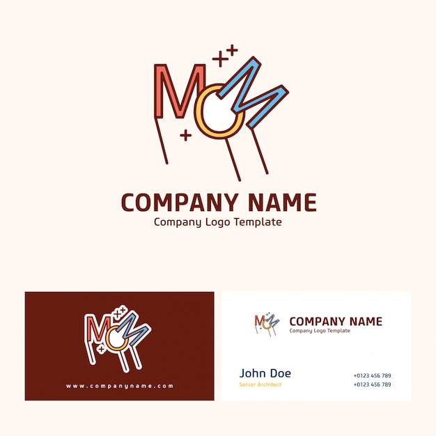 Download Free Mom Logo And Business Card Premium Vector Use our free logo maker to create a logo and build your brand. Put your logo on business cards, promotional products, or your website for brand visibility.