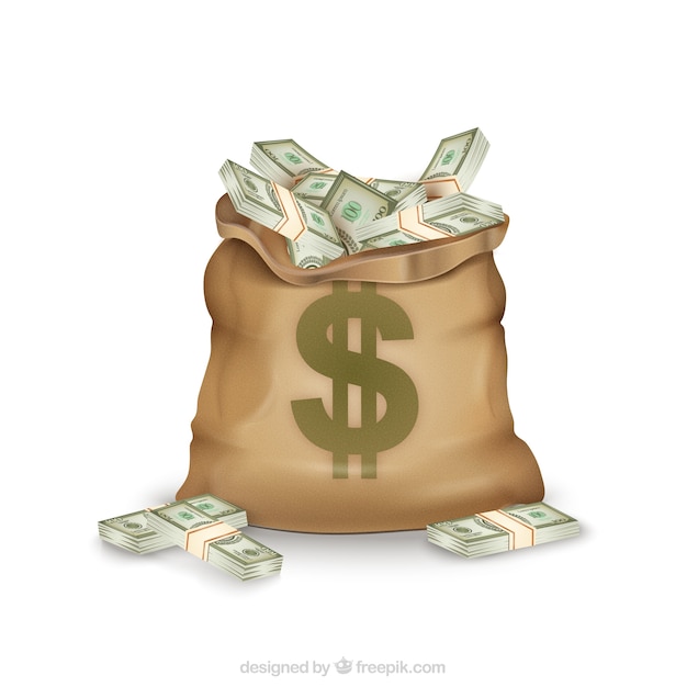 Download Free Vector | Money bag