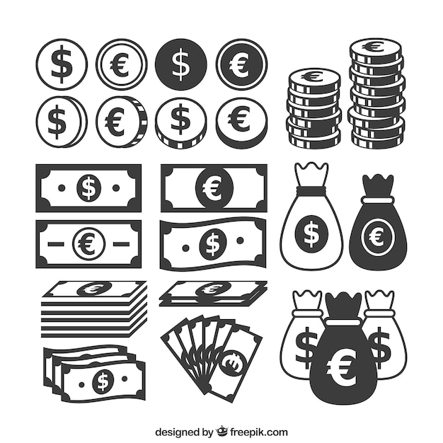 Premium Vector Money Icons Find free vectors, photos, illustrations and psd files that you can use in your web, banners, ads, etc. https www freepik com profile preagreement getstarted 785252
