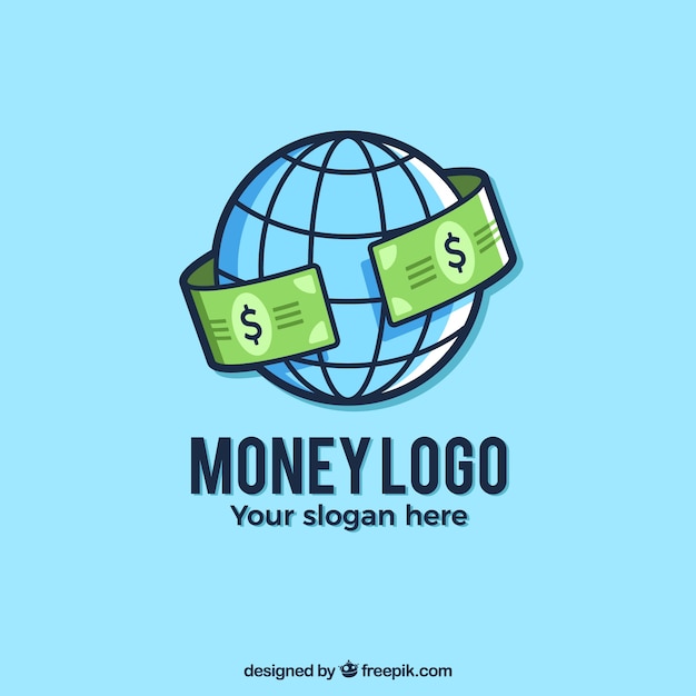 Money Logo In Flat Style Free Vector