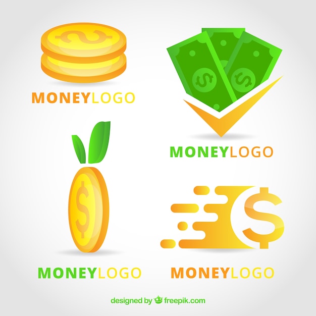 Download Money logo template set Vector | Free Download