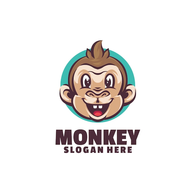 Premium Vector | Monkey fun logo template