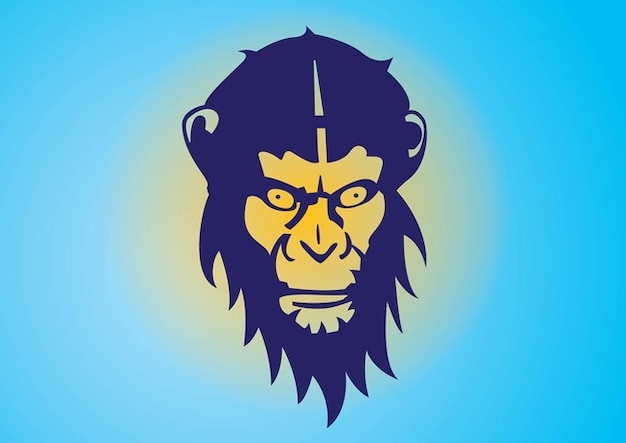 Monkey head background