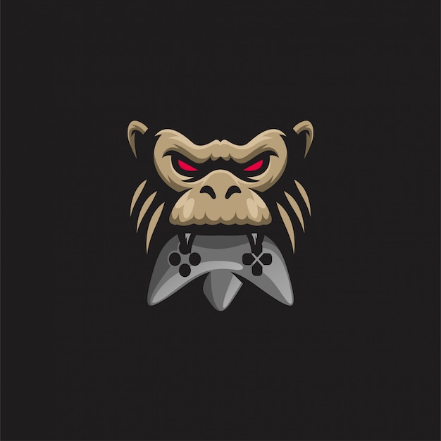 Download Free Monkey Head Gaming Logo Premium Vector Use our free logo maker to create a logo and build your brand. Put your logo on business cards, promotional products, or your website for brand visibility.