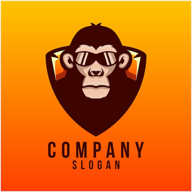 Premium Vector | Monkey logo design