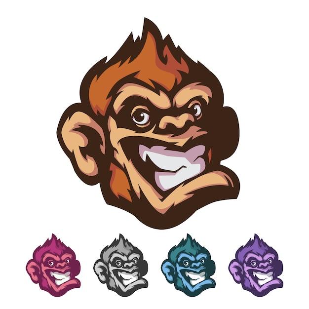Premium Vector | Monkey mascot