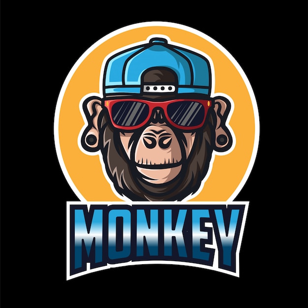 Premium Vector | Monkey squad esport logo