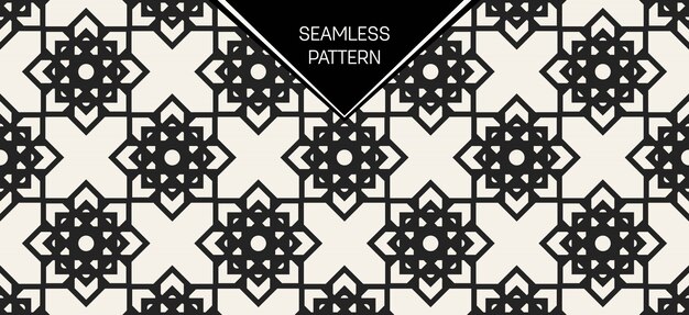 Monochrome geometric pattern background set. Premium Vector