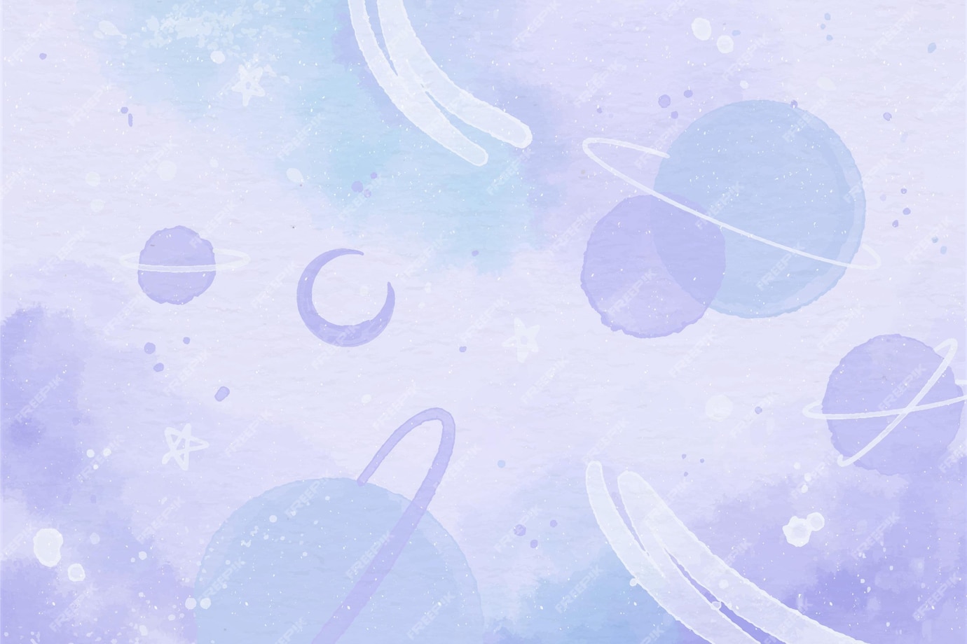 Free Vector | Monochrome watercolor galaxy background