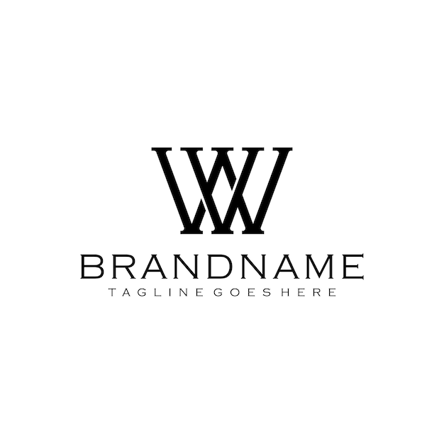 Premium Vector | Monogram initial letter wv symbol logo design