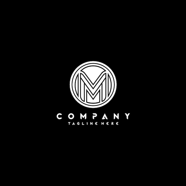 Download Free Monogram Letter M Line Shape Circle Logo Design Premium Vector Use our free logo maker to create a logo and build your brand. Put your logo on business cards, promotional products, or your website for brand visibility.