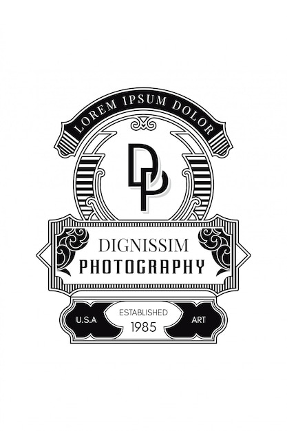 Download Free Monogram Logo Photography D P Premium Vector Use our free logo maker to create a logo and build your brand. Put your logo on business cards, promotional products, or your website for brand visibility.