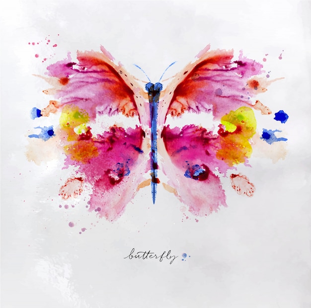 Premium Vector Monotype Vivid Colorful Butterfly Drawing With Different Colors On Paper Background Are you colorful bracelet lover? https www freepik com profile preagreement getstarted 3573460