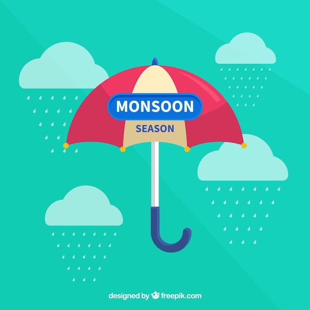Monsoon season background