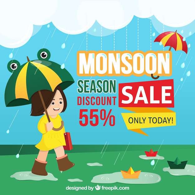 Monsoon season sale background
