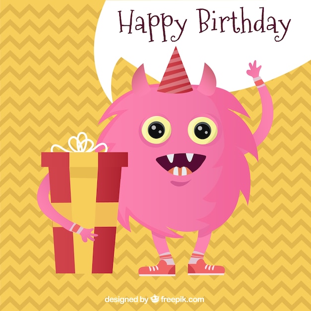 Download Monster birthday Vector | Premium Download