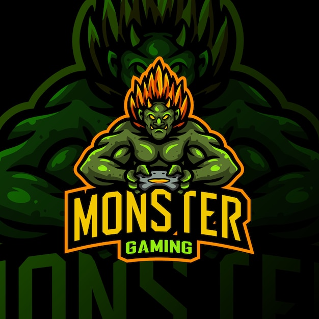 Download Free Monster Mascot Logo Gaming Esport Illustration Premium Vector Use our free logo maker to create a logo and build your brand. Put your logo on business cards, promotional products, or your website for brand visibility.