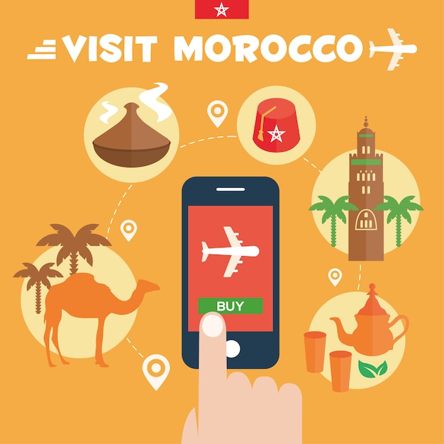 Morocco background design