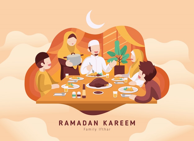 ramadan food cartoon