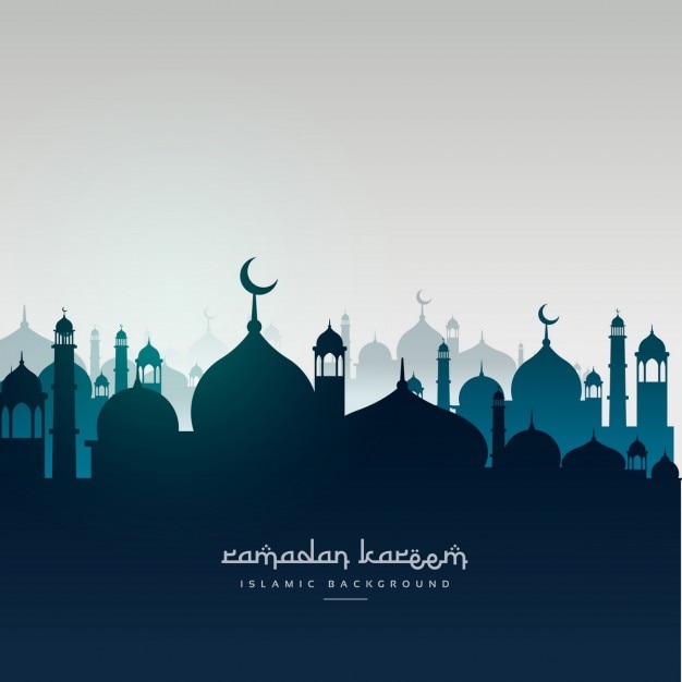 Premium Vector Islamic Background With Mosque Dome Si