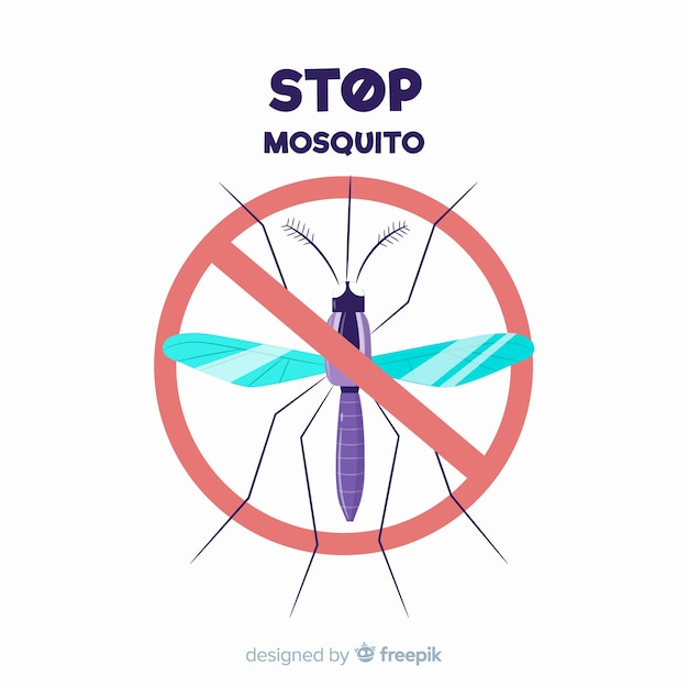 Mosquito control background Vector Free Download