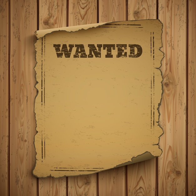 Most wanted, wild west, grunge, old poster. | Premium Vector