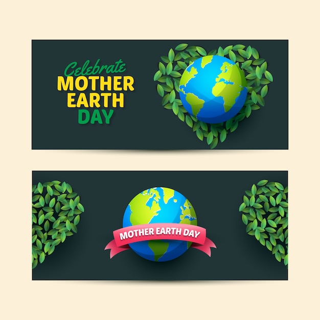 Earth With Sun Earth Day Banner Party Backdrop Decoration
