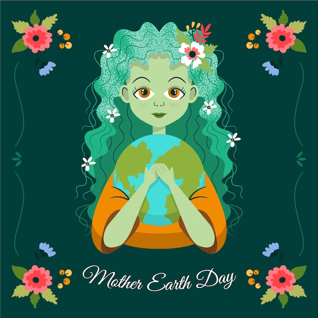 Download Free Vector | Mother earth day in flat design