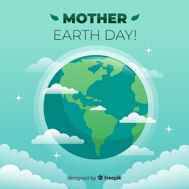 Mother earth day Vector Free Download