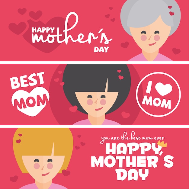 Mother\'s day banners collection