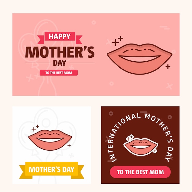 Download Free Mother S Day Card With Lips Logo And Pink Theme Vector Premium Use our free logo maker to create a logo and build your brand. Put your logo on business cards, promotional products, or your website for brand visibility.