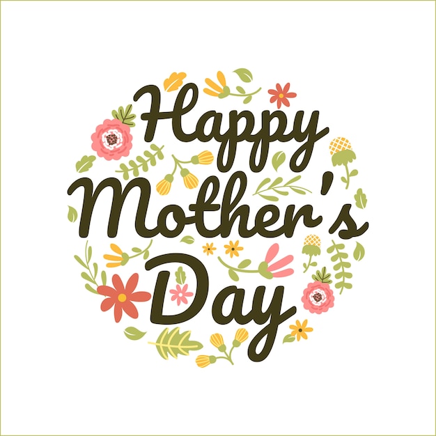 Premium Vector | Mother's day greeting pattern