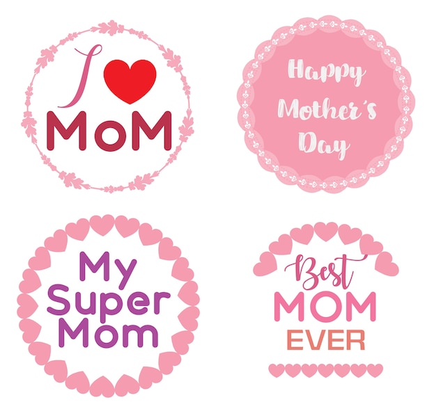 Download Mother's day logo | Premium Vector