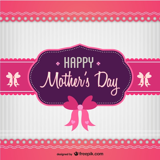 Download Mother's day sweet vector card Vector | Free Download