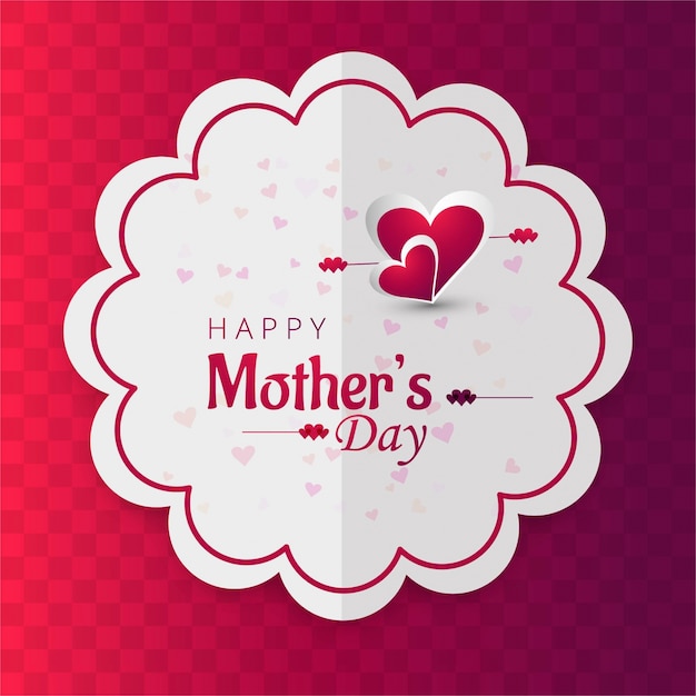 Mothers day background with fold effect