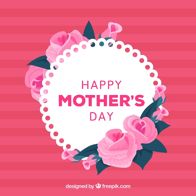 Mothers day background with roses
