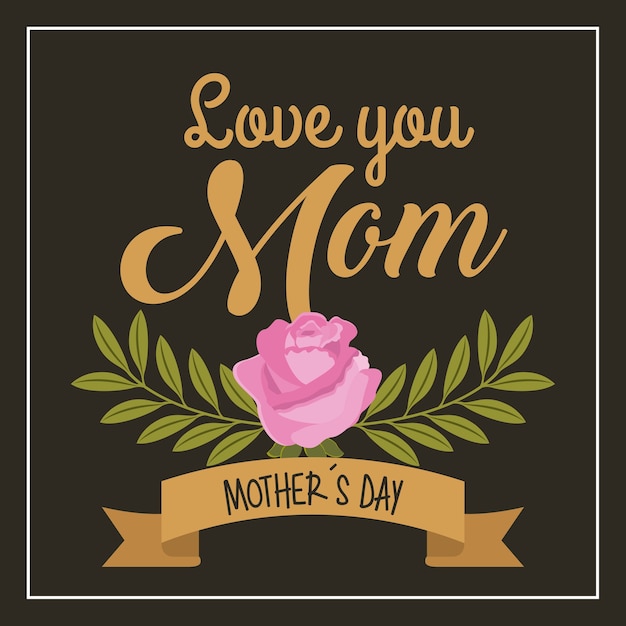 Download Mothers day card | Premium Vector