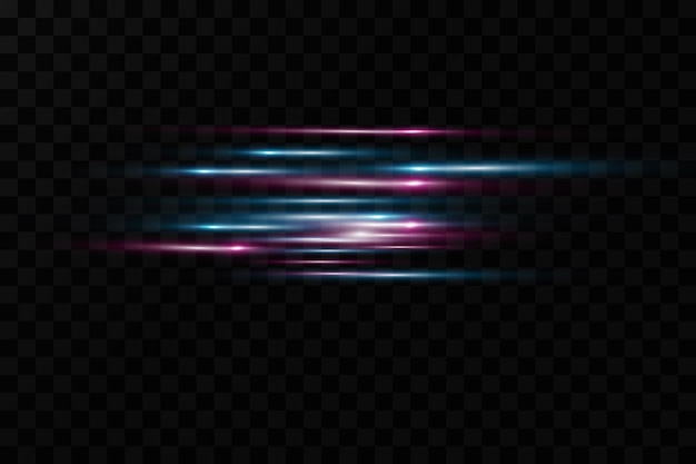 Premium Vector | Motion light effect for banners. blue lines. the ...