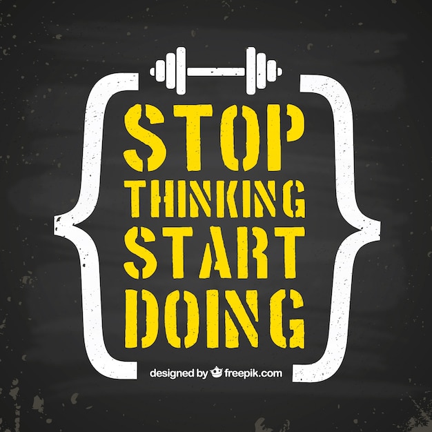 Free Vector | Motivation Quote Background In Yellow Color