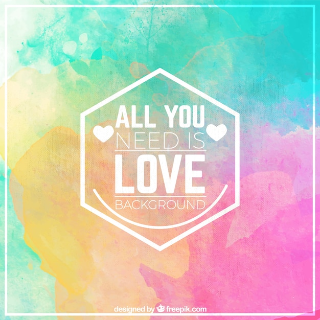 Motivational quote in watercolor style | Free Vector