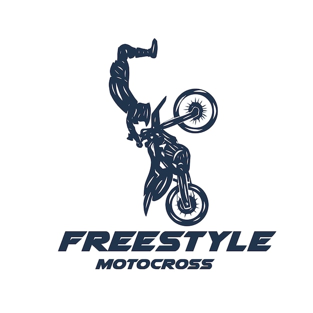 Premium Vector Moto Cross Freestyle Sport Logo
