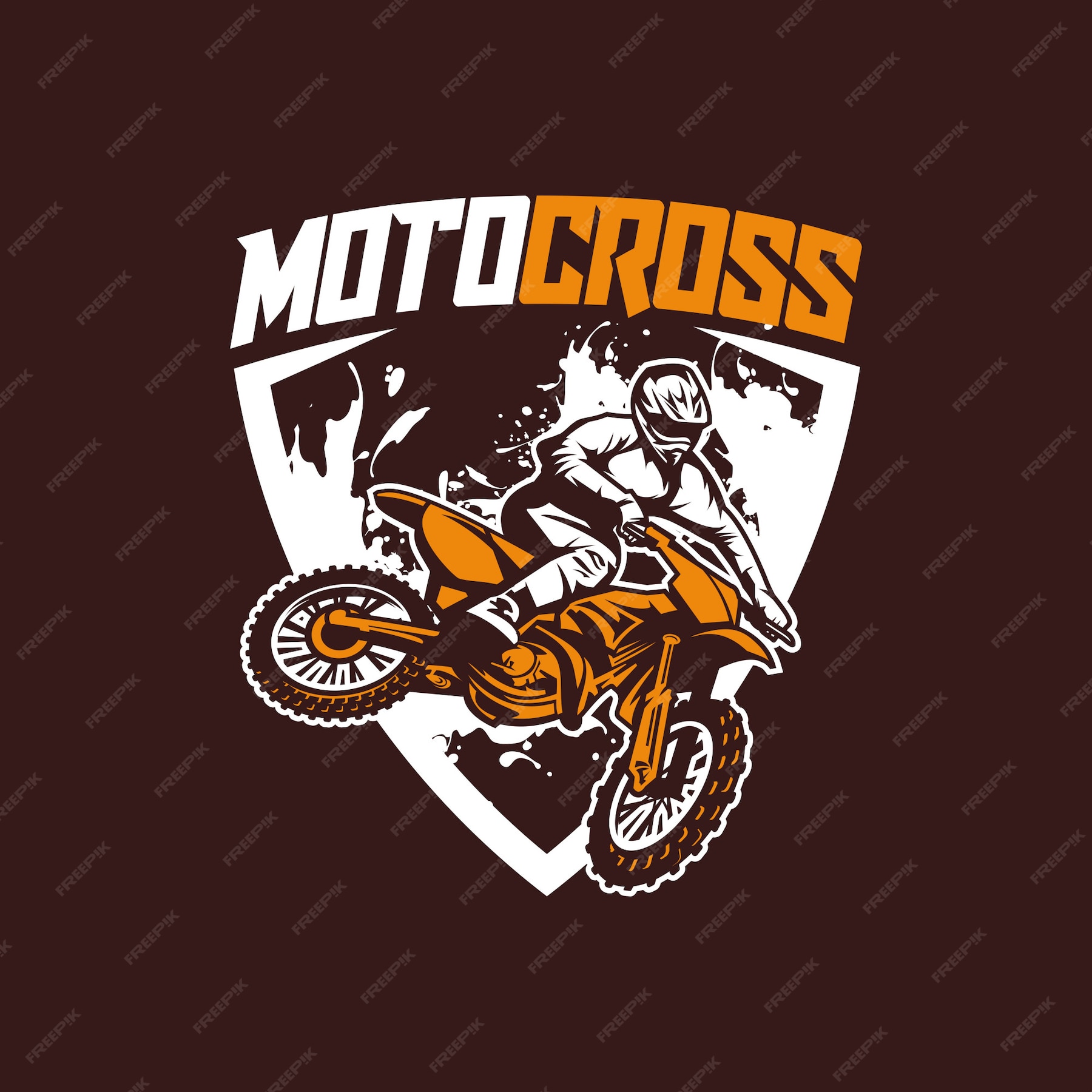 Premium Vector | Moto cross logo vector