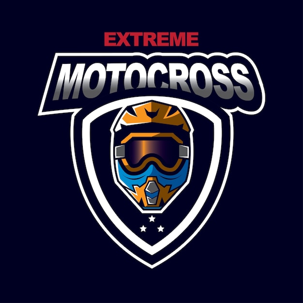 Premium Vector | Motocross design badge